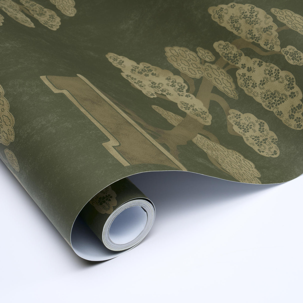 Schumacher Bonsai Tree Olive Wallpaper