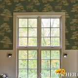 Schumacher Bonsai Tree Olive Wallpaper