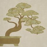 Schumacher Bonsai Tree Neutral Wallpaper