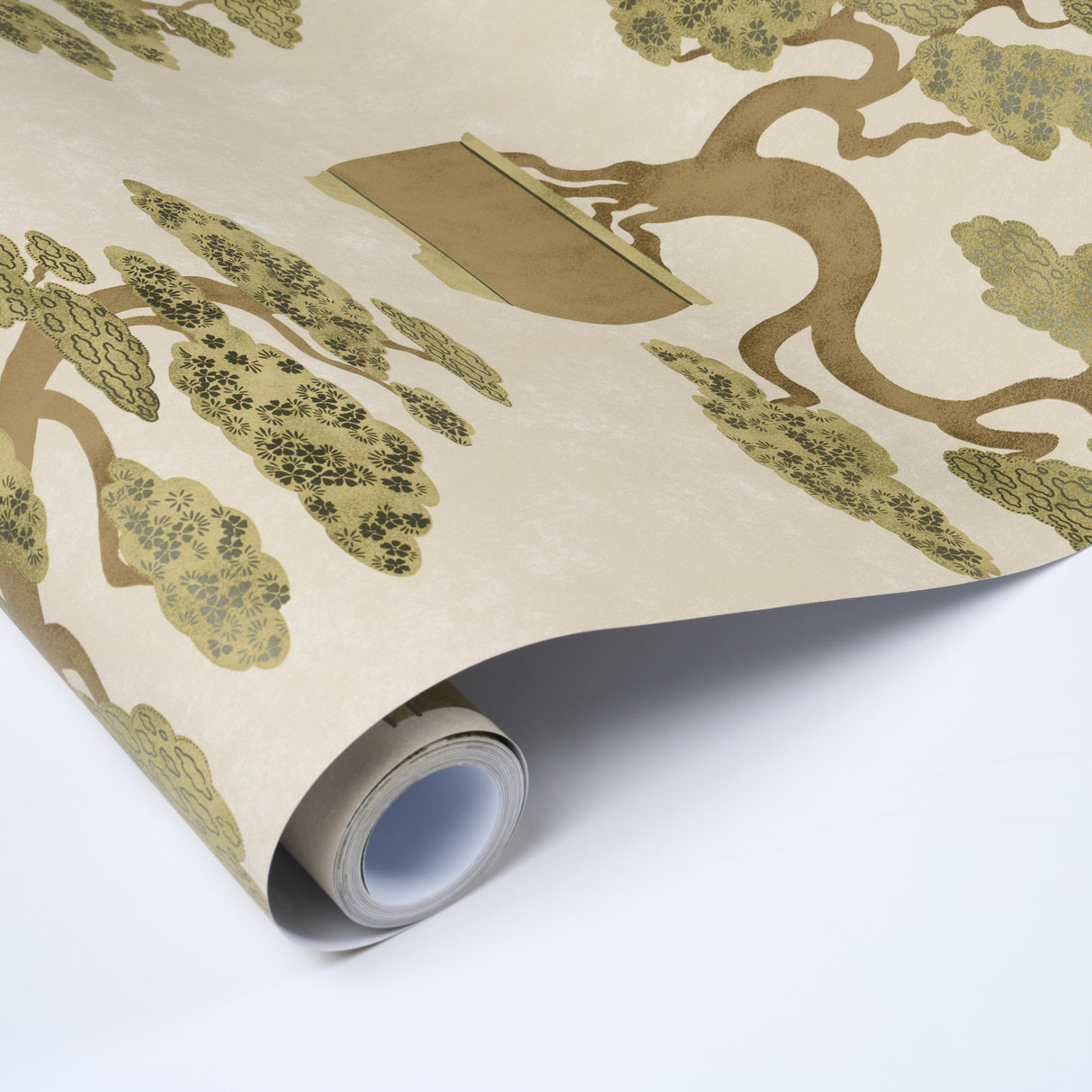 Schumacher Bonsai Tree Neutral Wallpaper