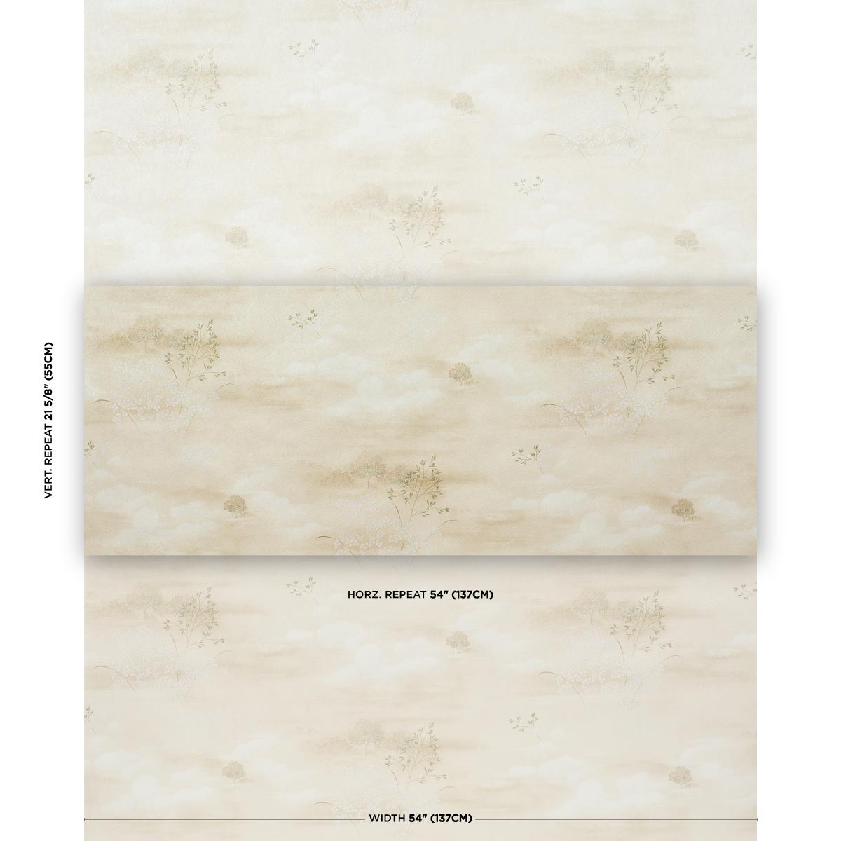 Schumacher Calm Skies Sage Wallpaper