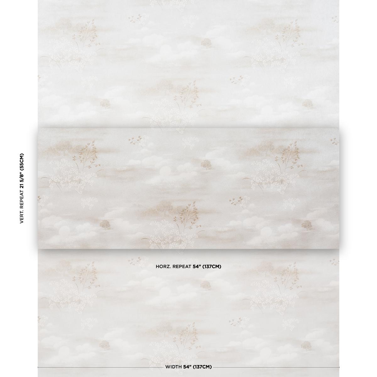 Schumacher Calm Skies Neutral Wallpaper
