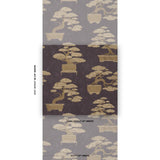 Schumacher Bonsai Tree Aubergine Wallpaper