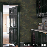 Schumacher Nikko Black Wallpaper