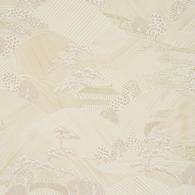Schumacher Nikko Neutral Wallpaper