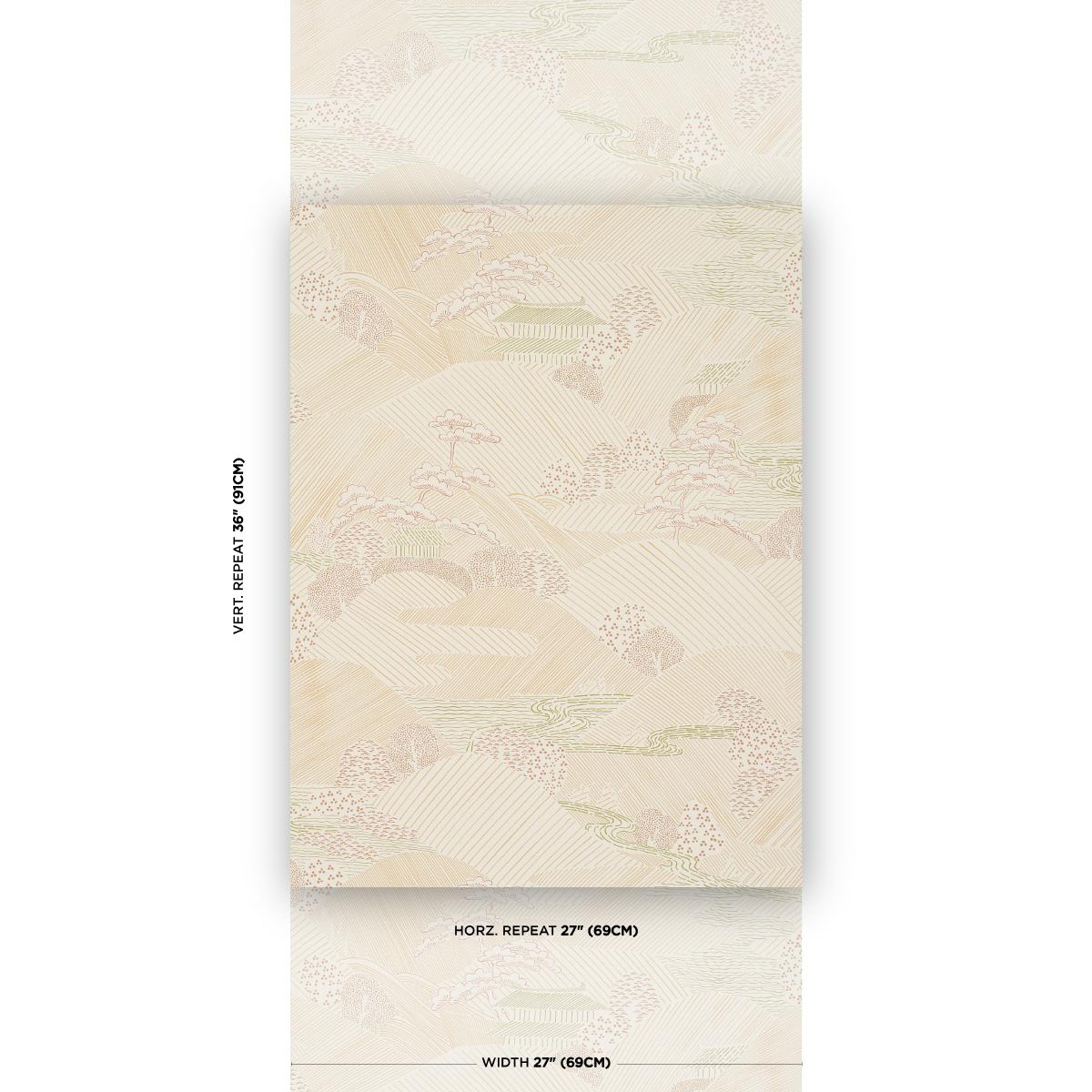 Schumacher Nikko Neutral Wallpaper