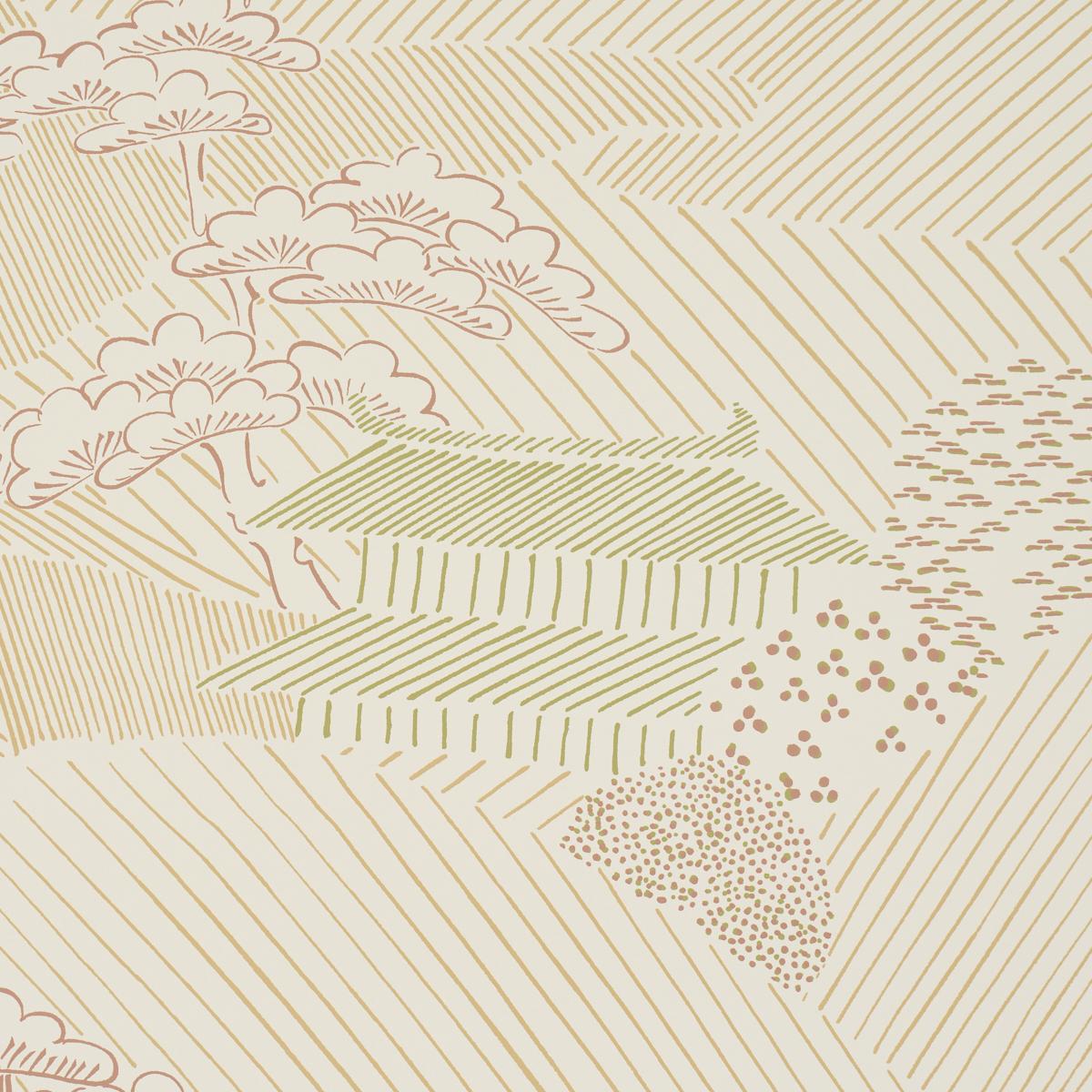 Schumacher Nikko Neutral Wallpaper