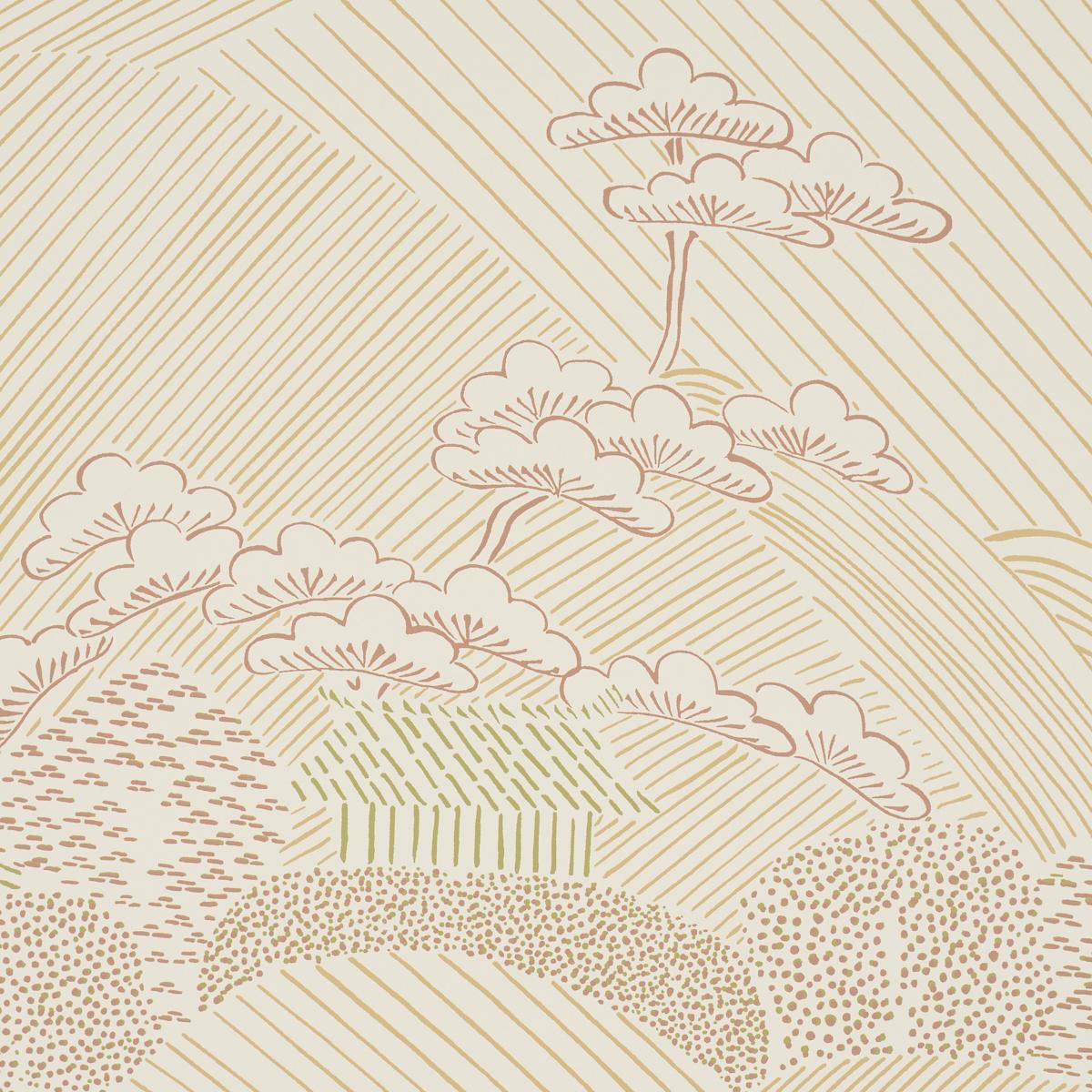 Schumacher Nikko Neutral Wallpaper