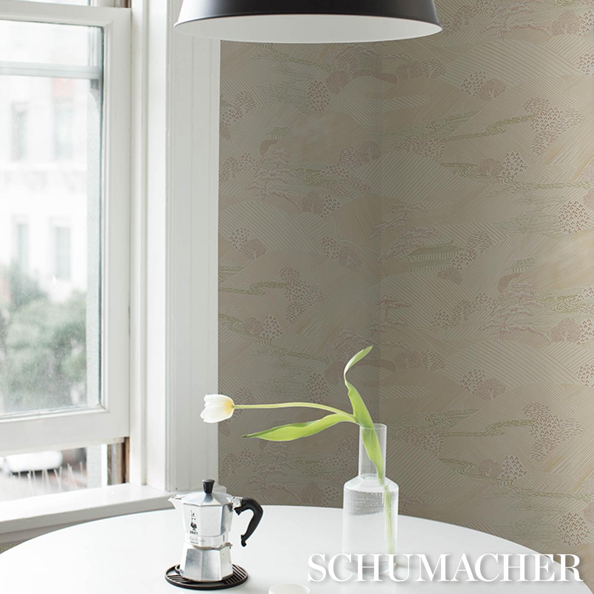 Schumacher Nikko Neutral Wallpaper