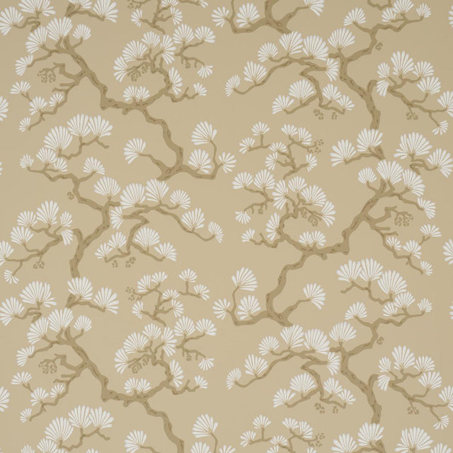 Schumacher Hinata Neutral Wallpaper