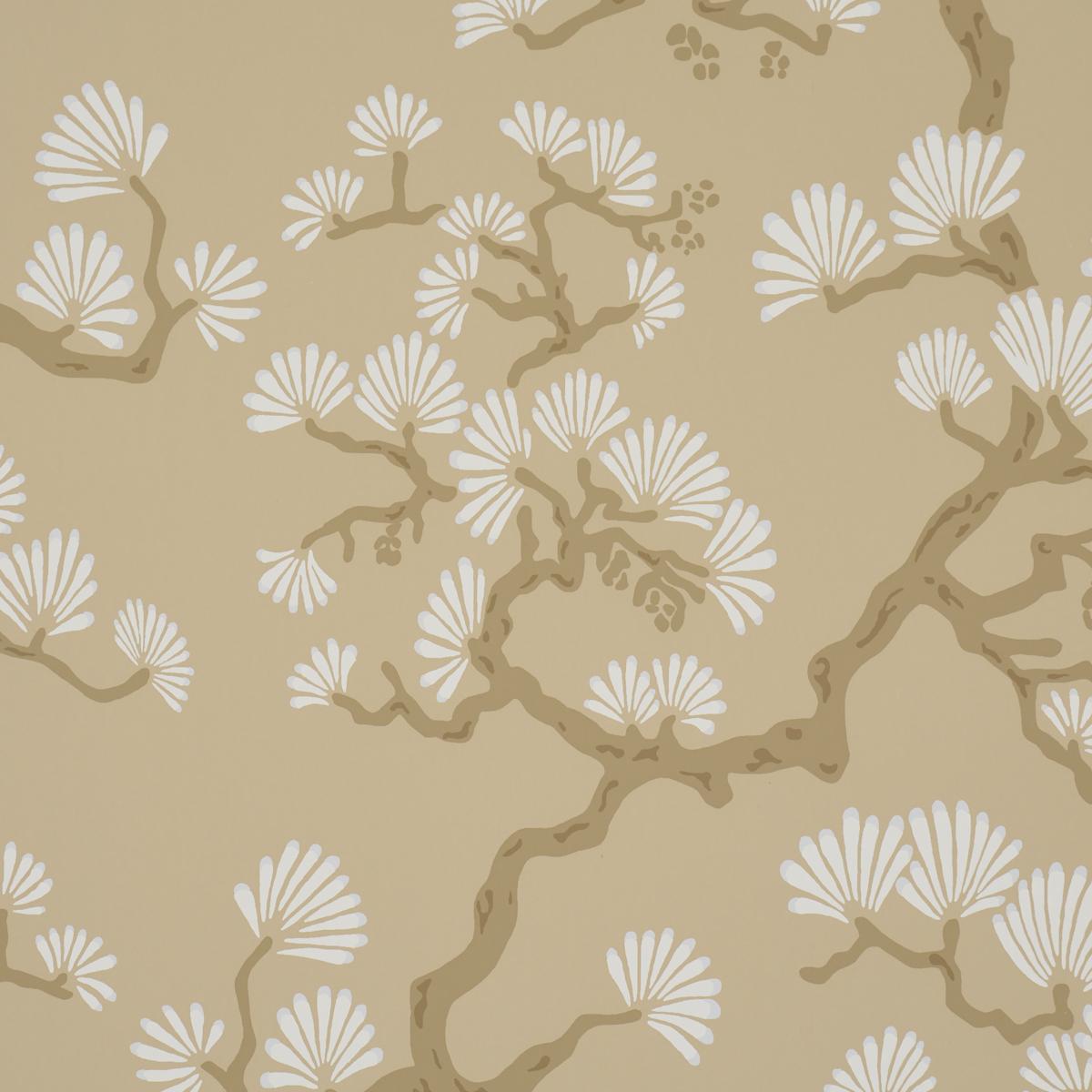 Schumacher Hinata Neutral Wallpaper