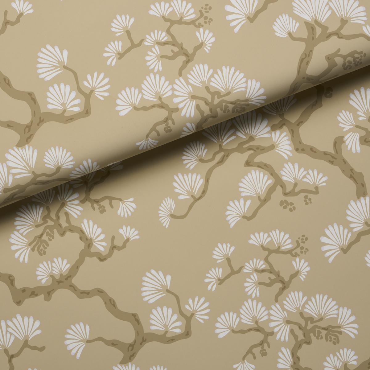 Schumacher Hinata Neutral Wallpaper