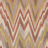 Schumacher Valkyrie Flame Stitch Terracotta Hills Fabric