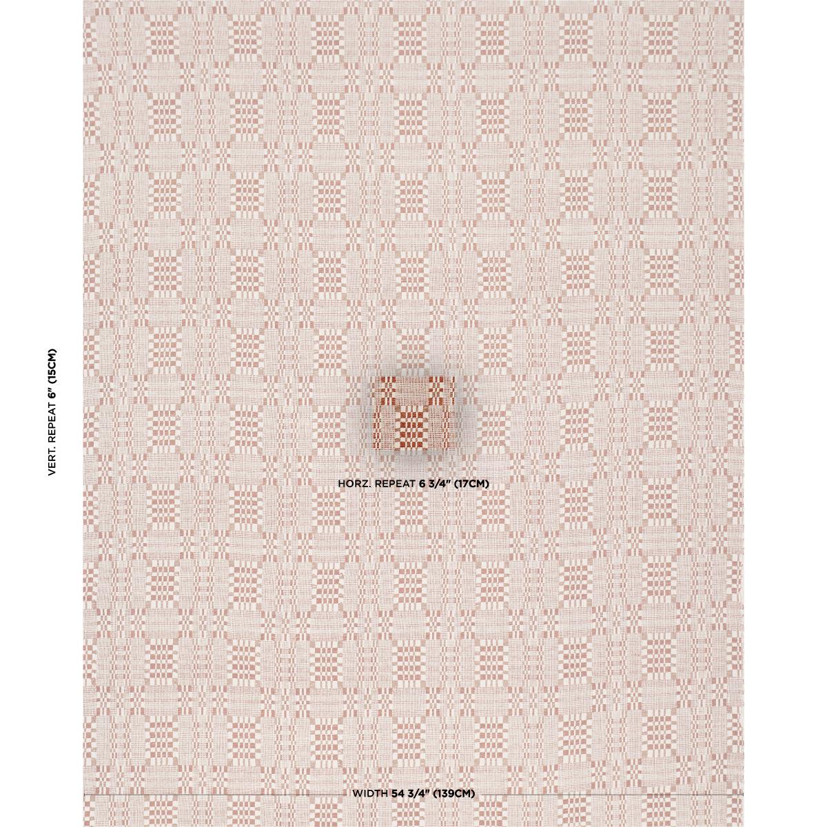 Schumacher Brimfield Terracotta Fabric