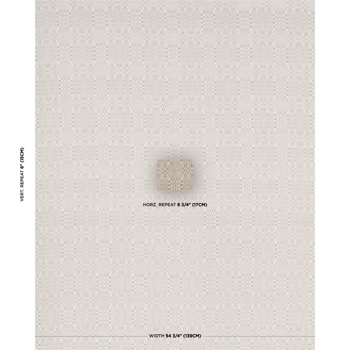 Schumacher Brimfield Almond Dust Fabric