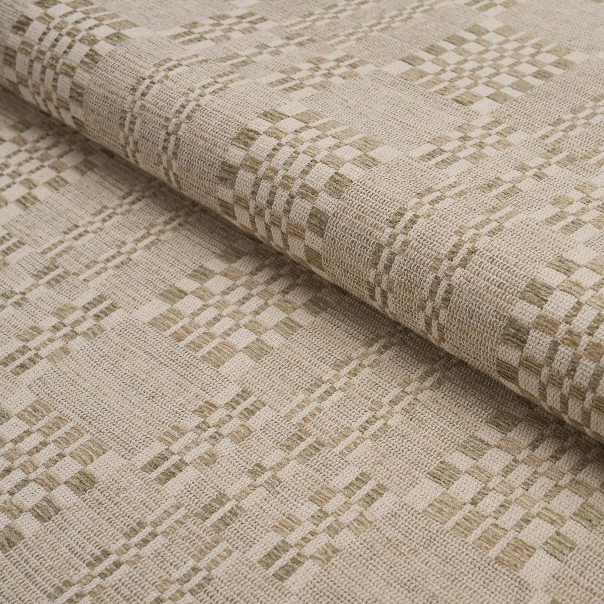 Schumacher Brimfield Almond Dust Fabric