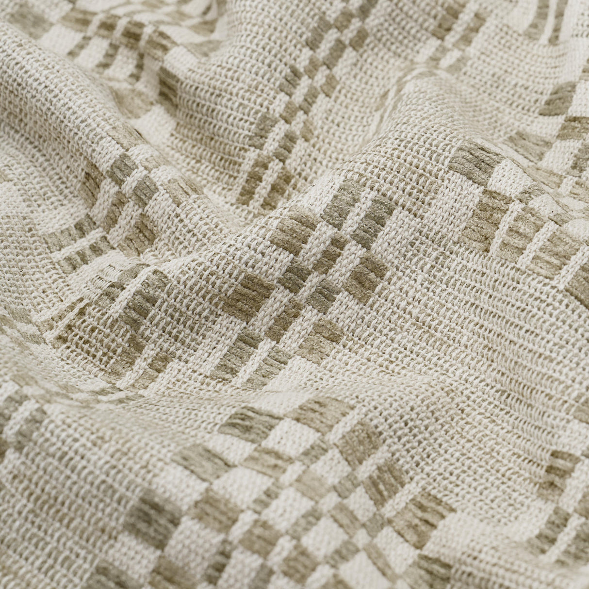 Schumacher Brimfield Almond Dust Fabric