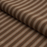 Schumacher Benson Stripe Pingl Chestnut Rose Fabric