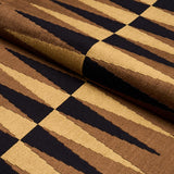 Schumacher Backgammon Cut Velvet Ochre Fabric