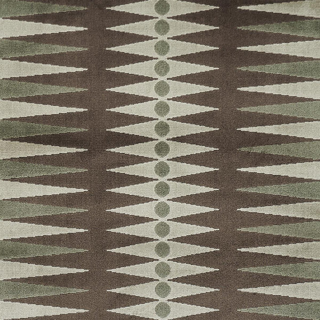 Schumacher Backgammon Cut Velvet Verdure Fabric