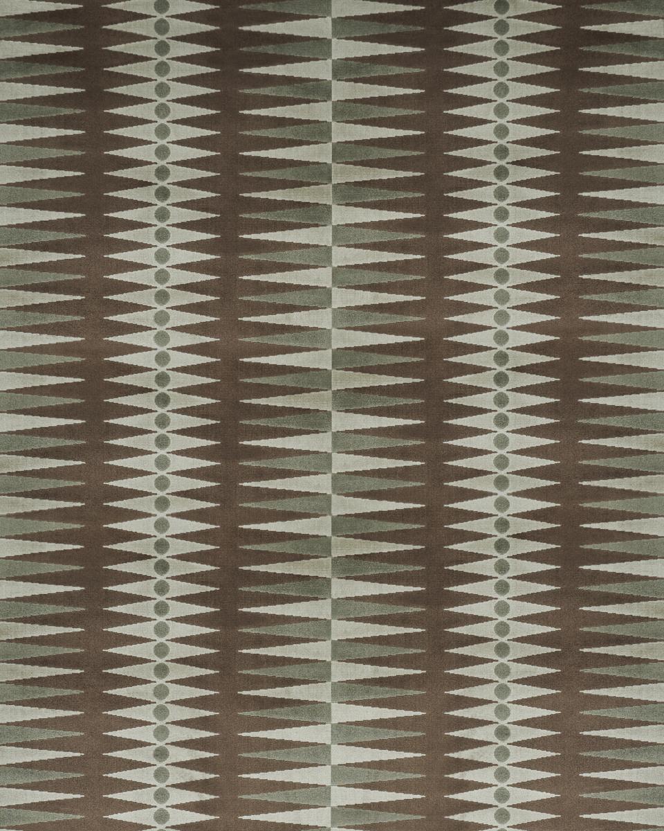 Schumacher Backgammon Cut Velvet Verdure Fabric