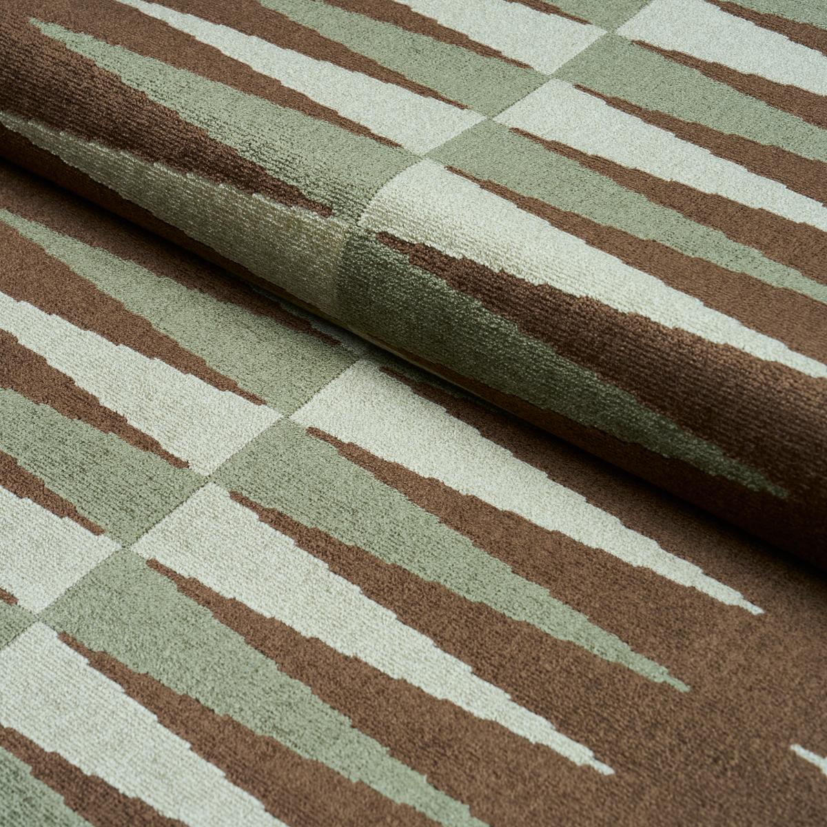 Schumacher Backgammon Cut Velvet Verdure Fabric