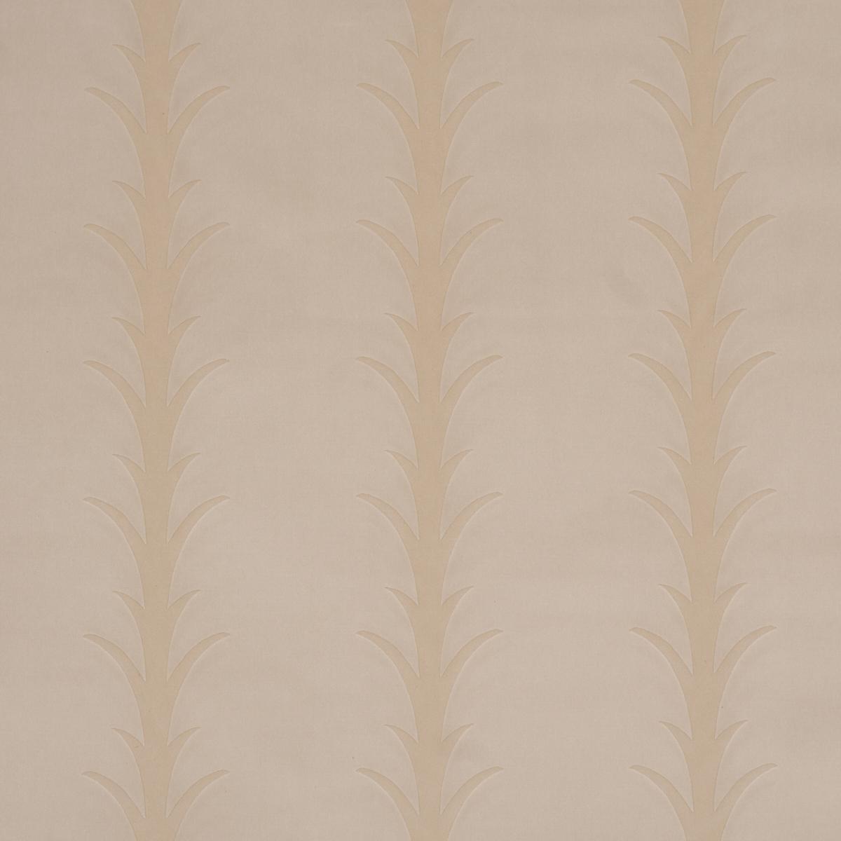 Schumacher Acanthus Stripe Velvet Mistral Sand Fabric