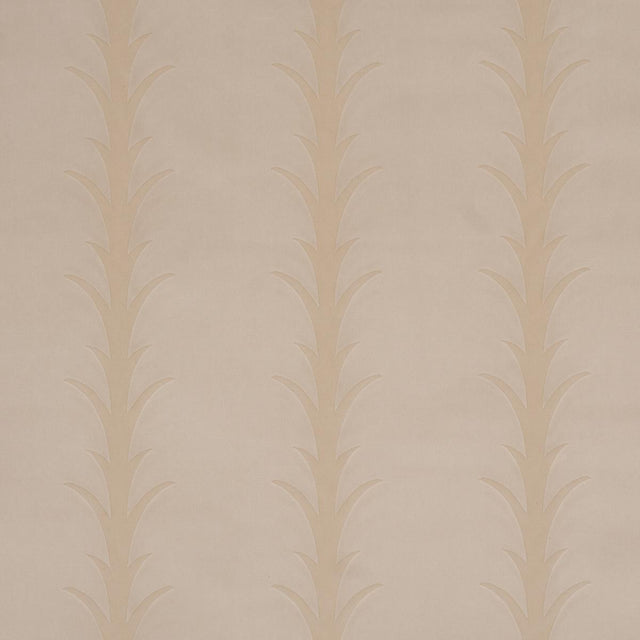 Schumacher Acanthus Stripe Velvet Mistral Sand Fabric
