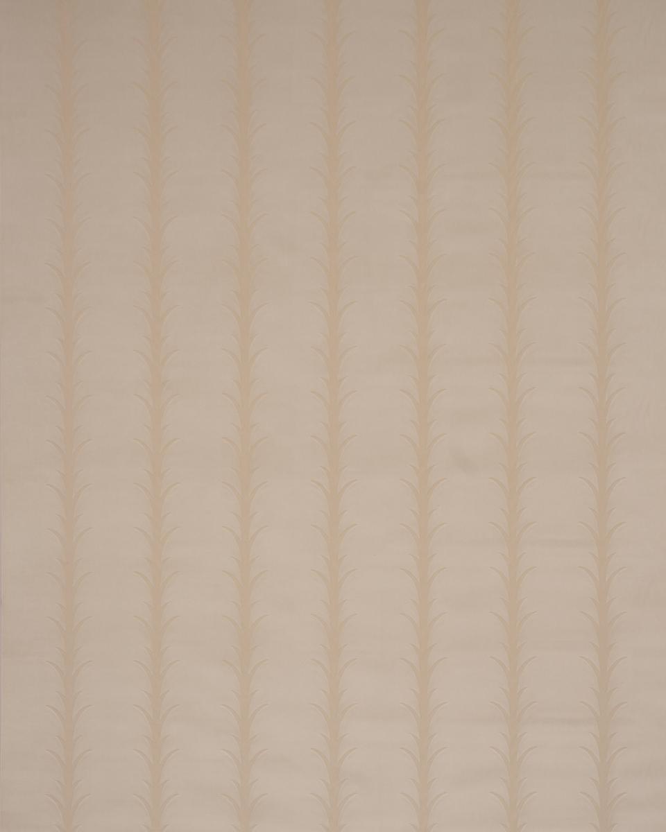 Schumacher Acanthus Stripe Velvet Mistral Sand Fabric