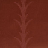 Schumacher Acanthus Stripe Velvet Terracotta Fabric