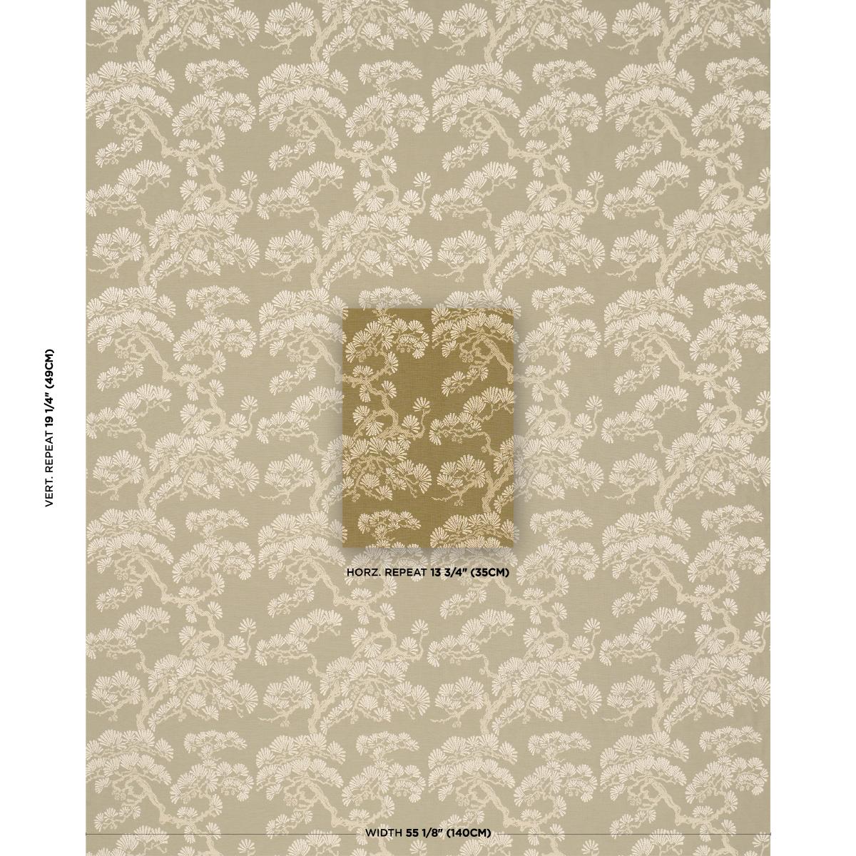 Schumacher Hinata Olive Fabric