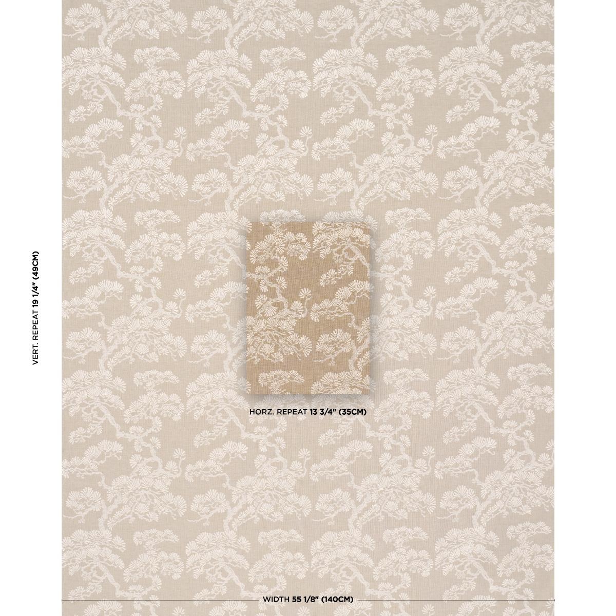 Schumacher Hinata Neutral Fabric