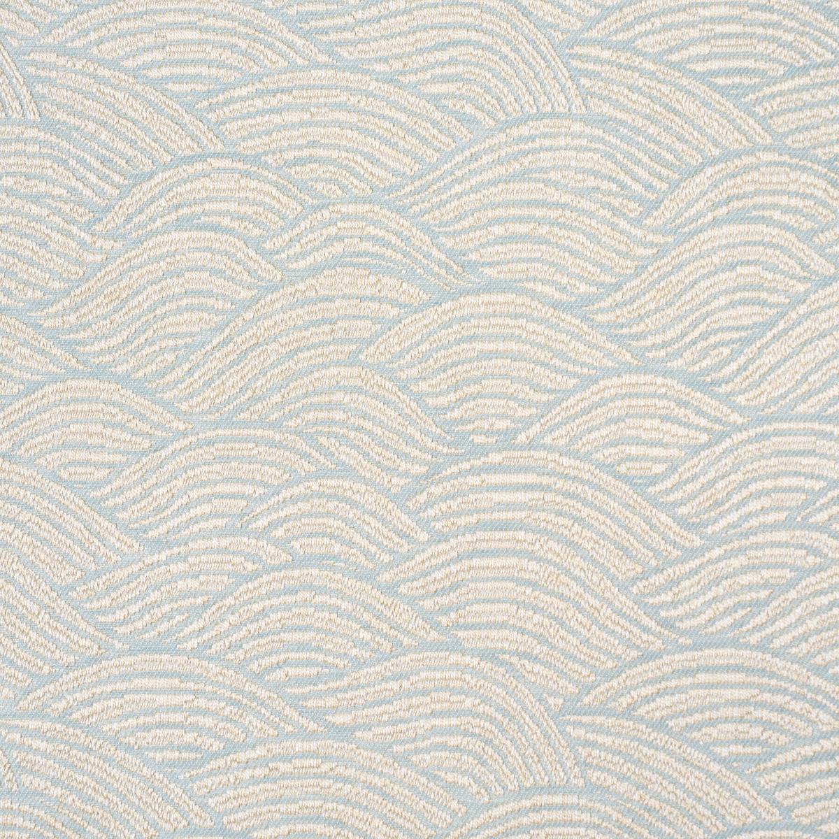 Schumacher Symphony Scallop Sky Fabric