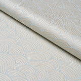 Schumacher Symphony Scallop Sky Fabric