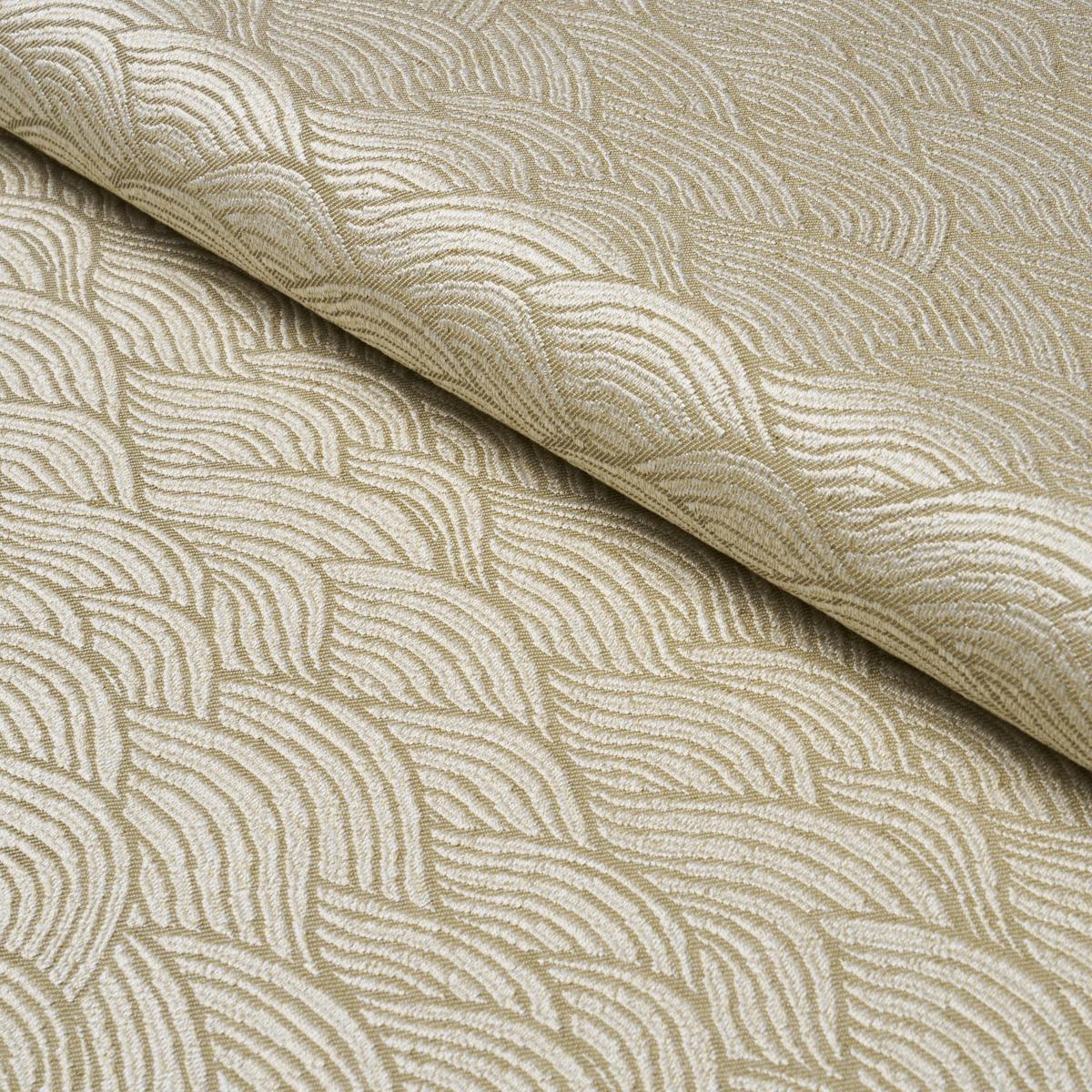 Schumacher Symphony Scallop Neutral Fabric