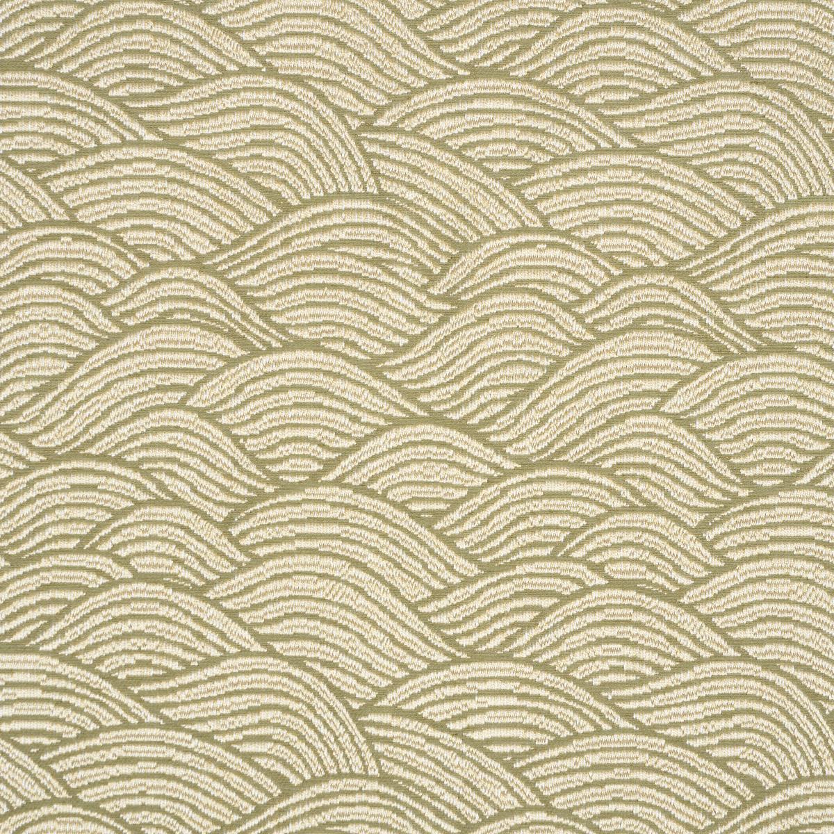 Schumacher Symphony Scallop Olive Fabric