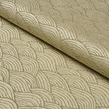Schumacher Symphony Scallop Olive Fabric