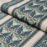 Schumacher Ayla Embroidery Ocean Fabric