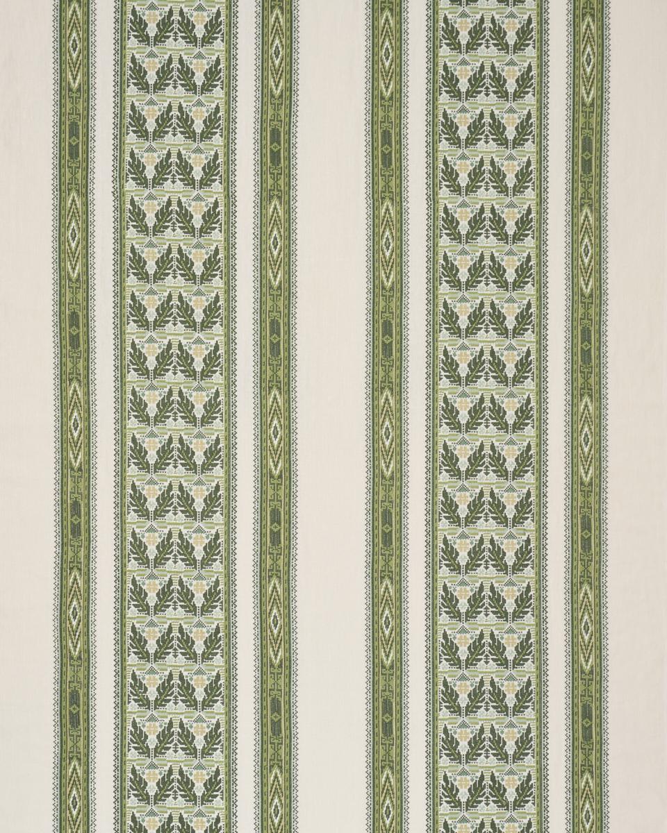 Schumacher Ayla Embroidery Green Fabric