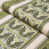 Schumacher Ayla Embroidery Green Fabric