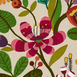 Schumacher Modern Botanical Embroidery Paradise Fabric
