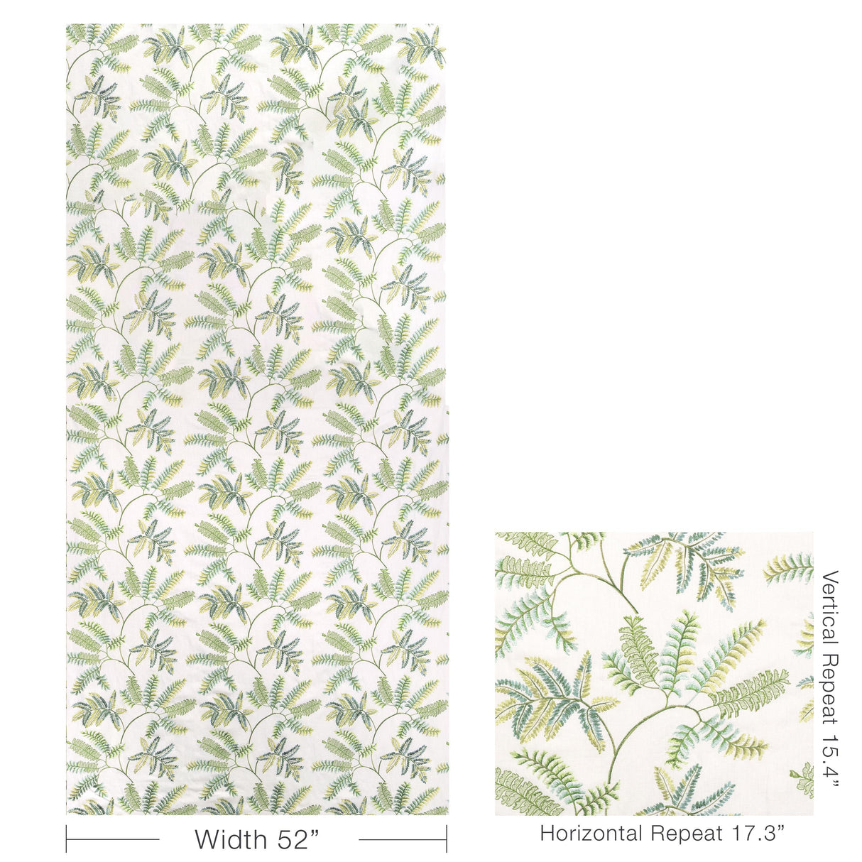 Lee Jofa ROYAL FERN EMB SPRING Fabric