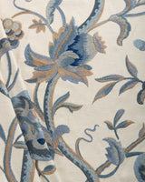 Lee Jofa DORTON EMBROIDERY INDIGO Fabric