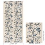 Lee Jofa DORTON EMBROIDERY INDIGO Fabric