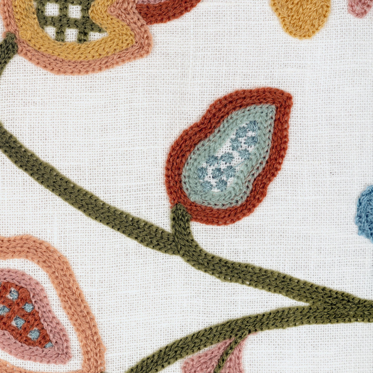 Lee Jofa WESTFIELD EMB IVORY/MULTI Fabric