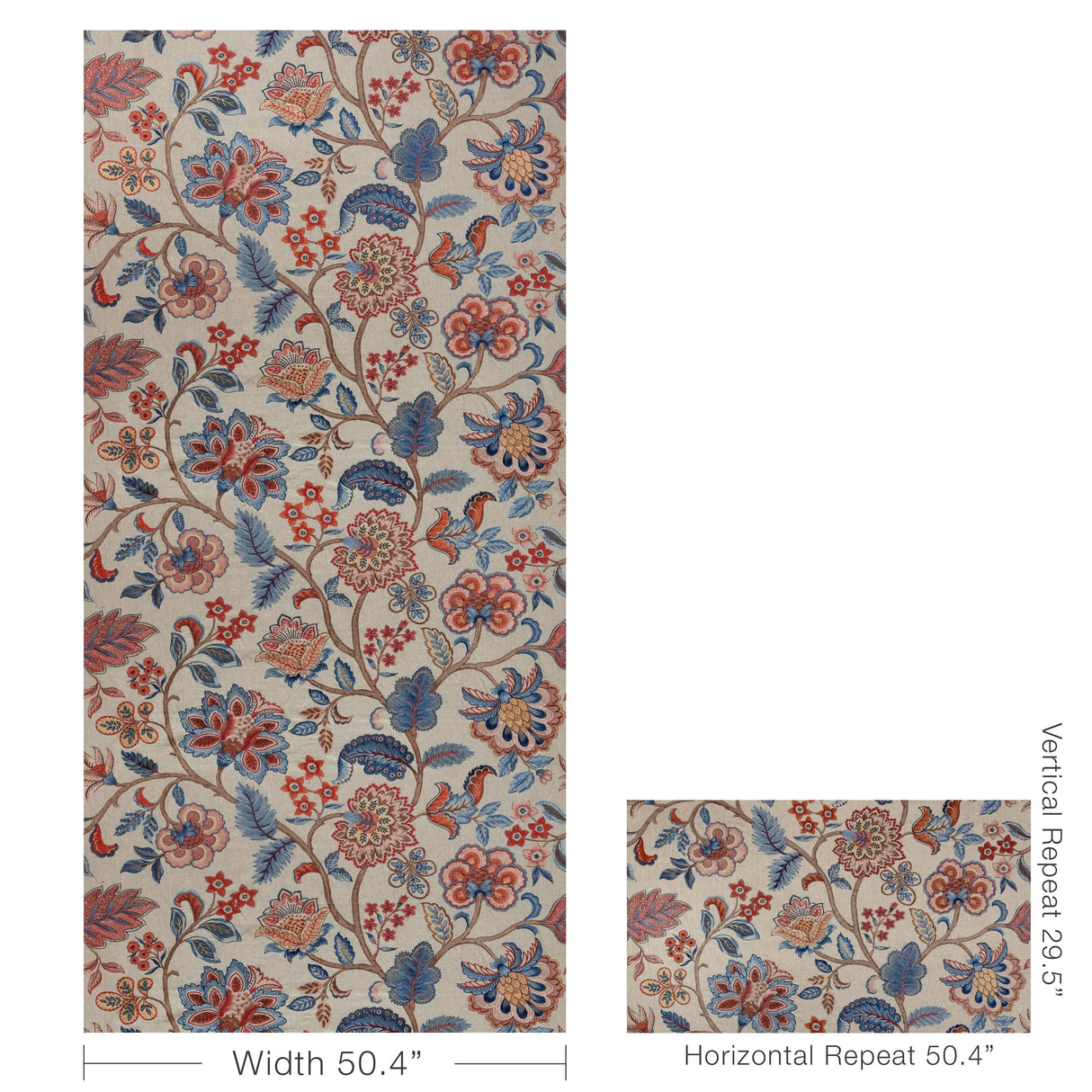 Lee Jofa AMBERLY EMB INDIENNE Fabric