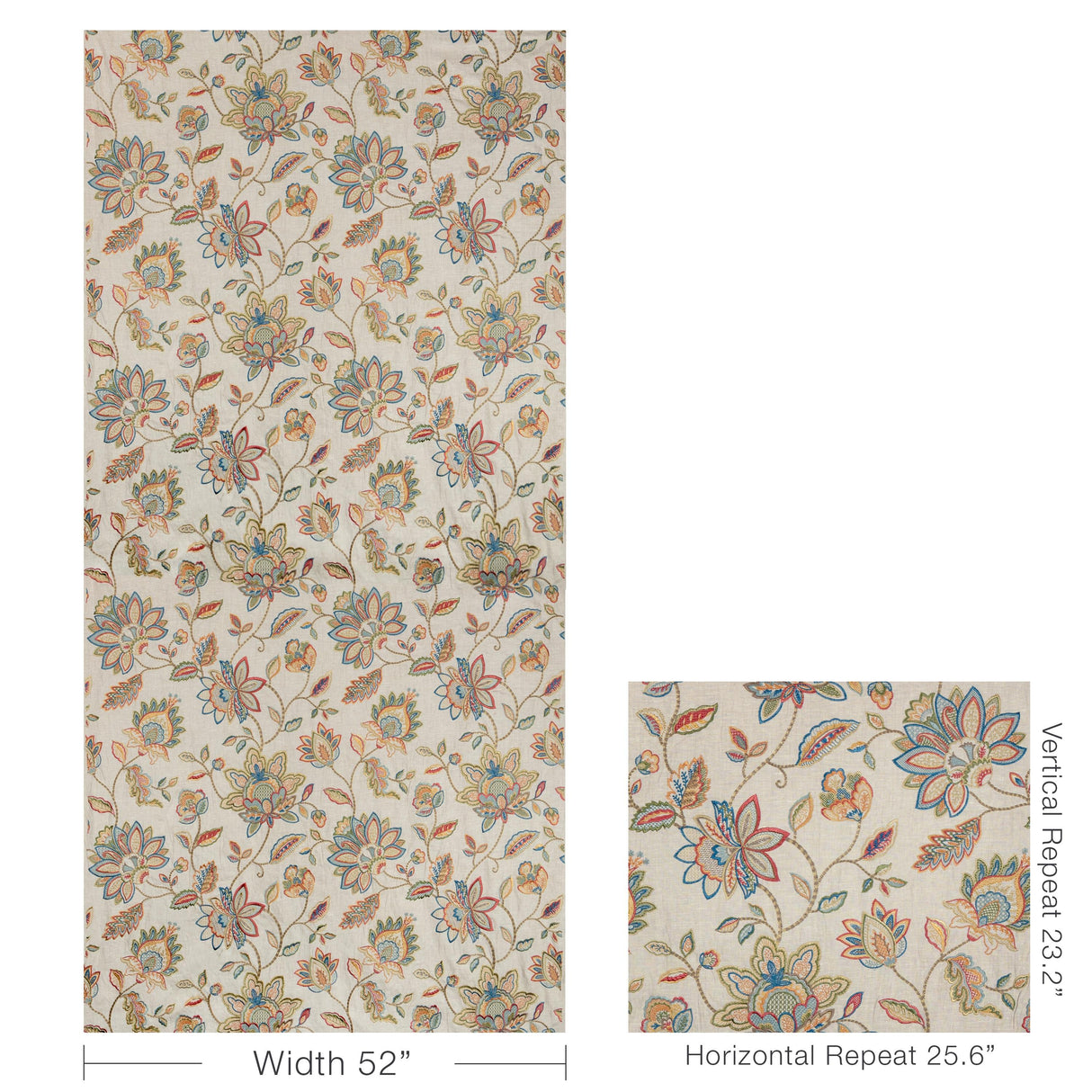 Lee Jofa MAYFAIR EMB MULTI Fabric