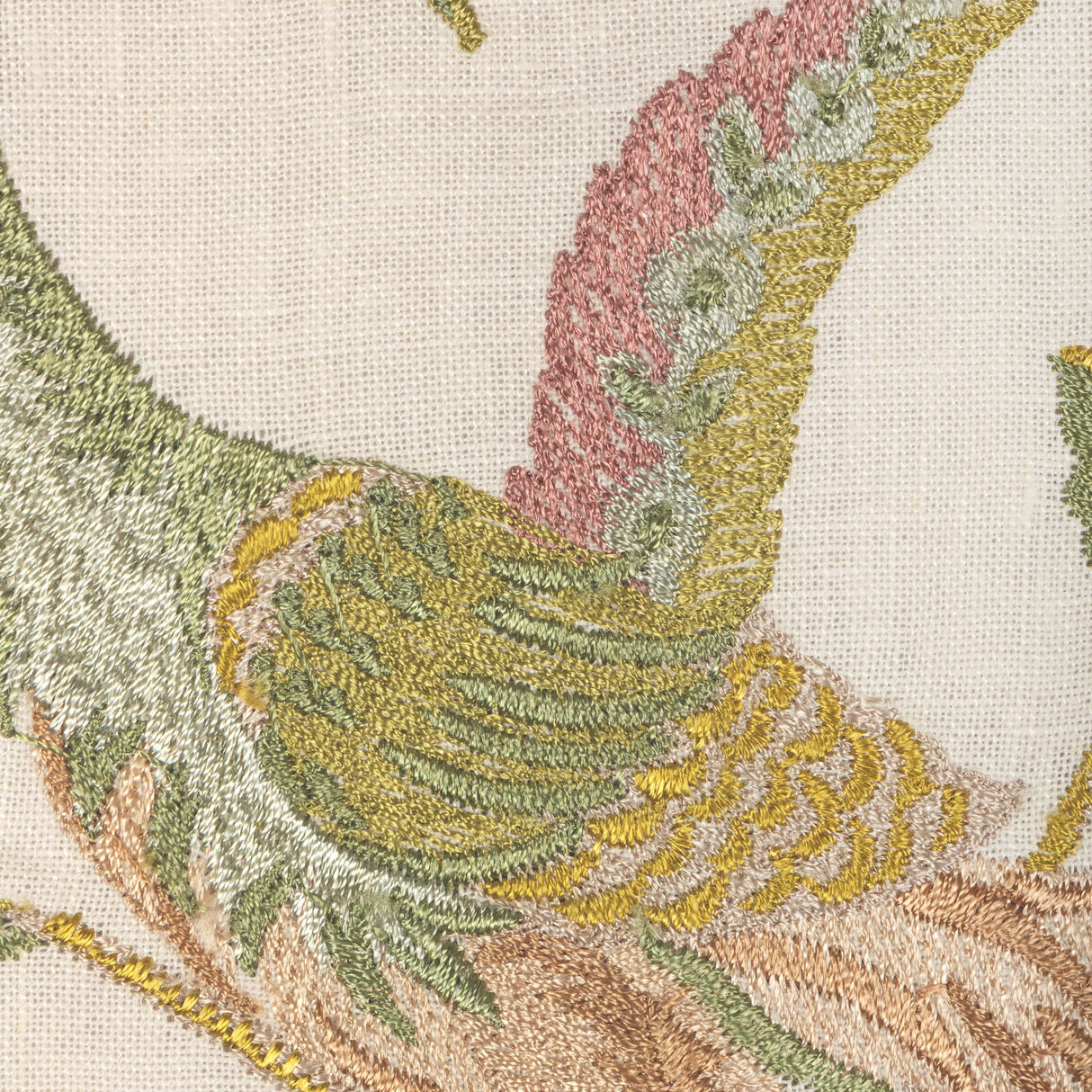Lee Jofa PALAWAN EMB ROSE/LEAF Fabric