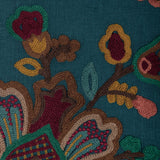 Lee Jofa WESTFIELD EMB TEAL/OCHRE Fabric
