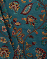 Lee Jofa WESTFIELD EMB TEAL/OCHRE Fabric